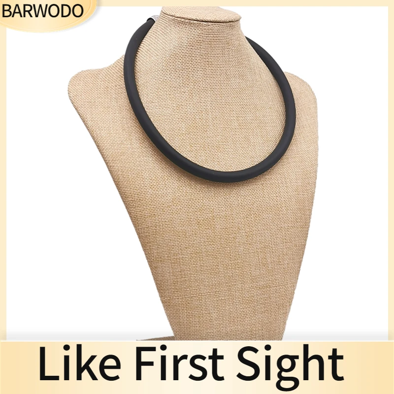 שרשרת פשוטה וינטאג' לנשים BARWODO אביזרי גותיים שרשראות גומי יוקרתיות צ'וקר תכשיטי בוהו מתנה