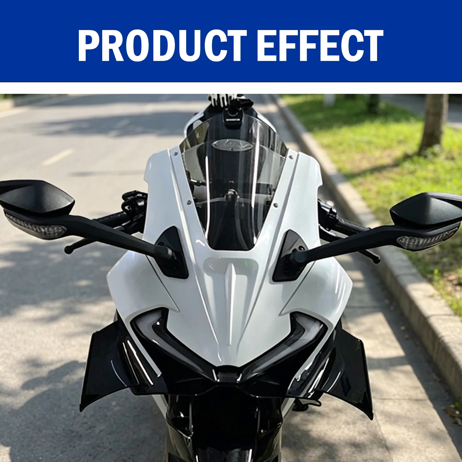 For CFMOTO CF675SR Windshield Competitive Retrofit New High Split Front Windshield Retrofit Motorcycle Accessory Fit CF 675 SR