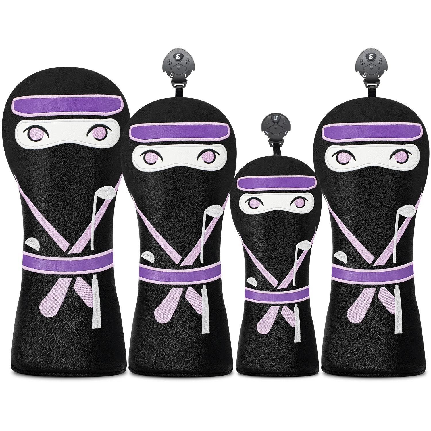 Golf Club Head Covers: PU ,Driver, 135UT, and Putter Head Covers – Creative Design for Club Head Protection - view 4