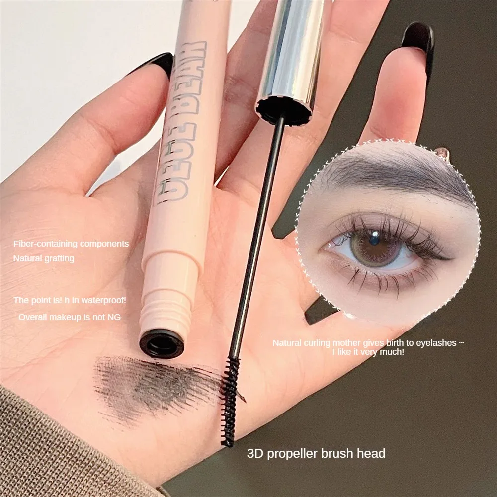 Testina riccia facile da applicare pennello per ciglia Ultra-fine Non irritante strumenti per il trucco Mascara facile da allungare 2 colori rapido