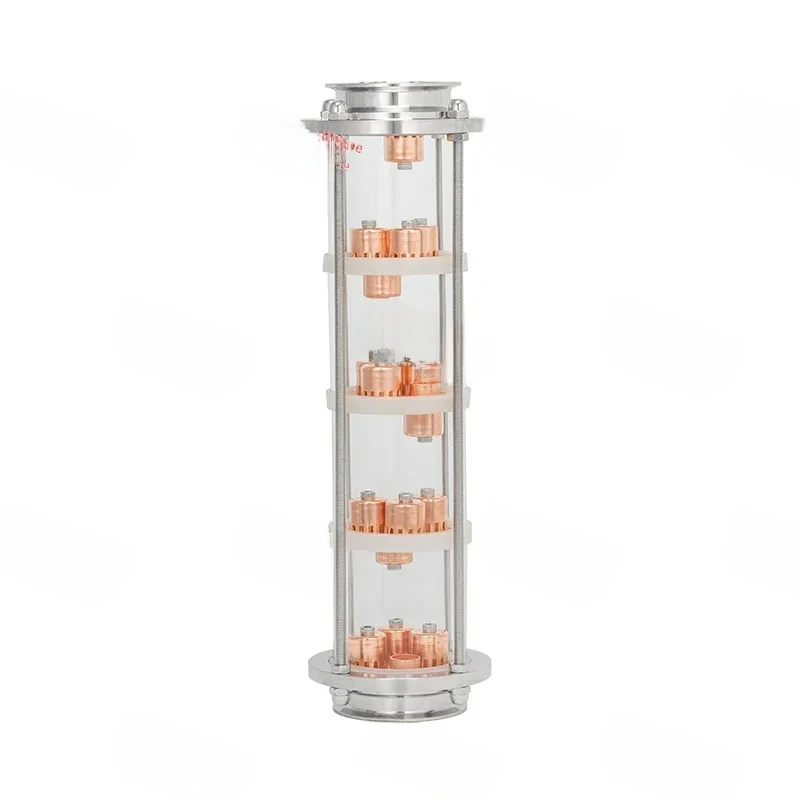 3Inch(76Mm)OD91Mm Distiller Glass Column For Distillation,4 Floors Homebrew Reflux Tower Moonshine Accessorues