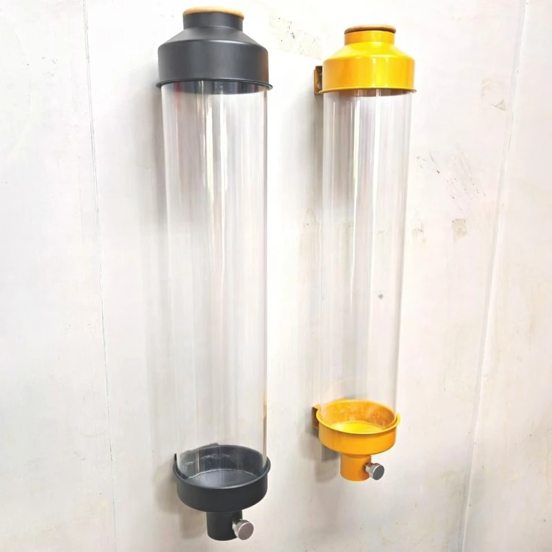 Coffee bean storage tank Commercial wall-mounted storage tank Large capacity sealed tank Circular wall-mounted display storage