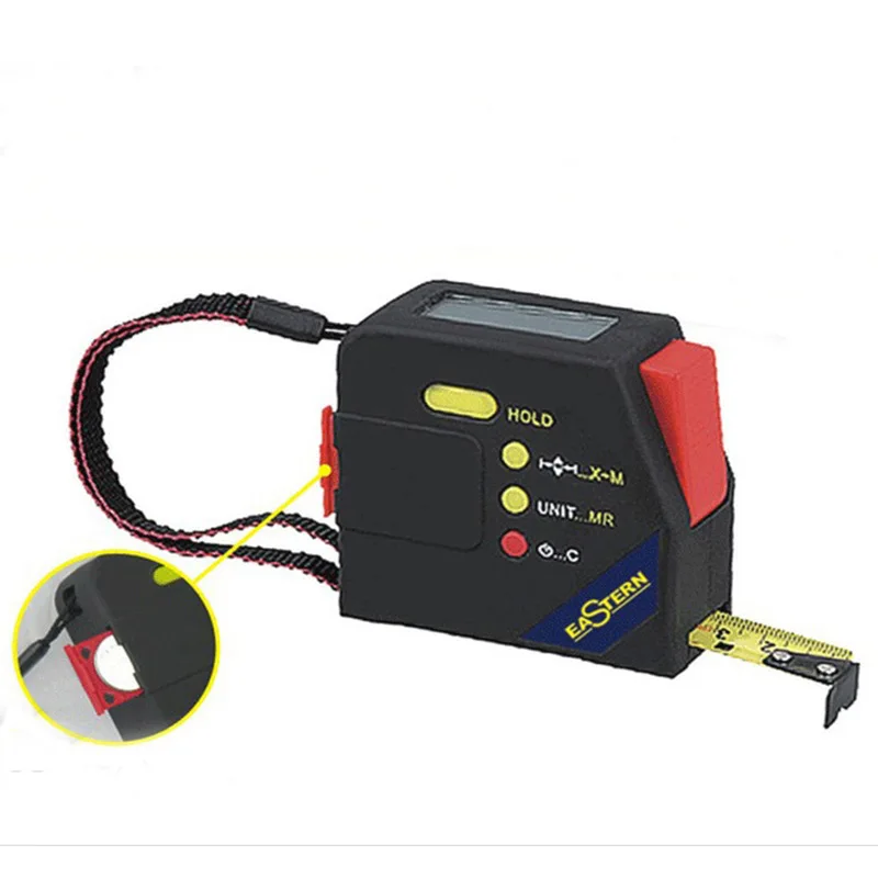 

Цифровой дисплей рулетка 5 м стальная рулетка высокоточный дальномер деревообрабатывающая измерительная линейка против падения