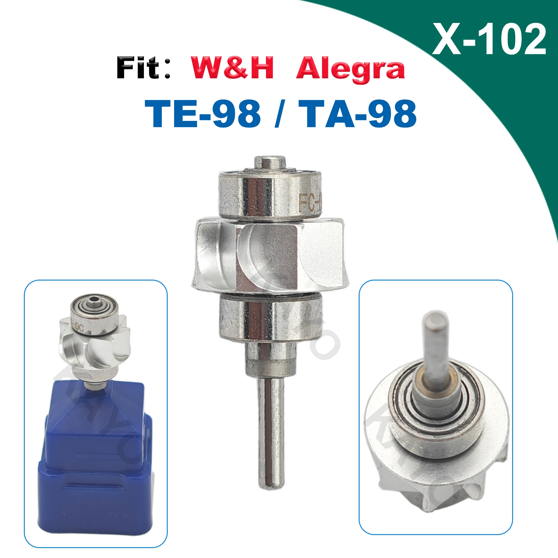 

Fit W&H Alegra TE-98 TA-98 Dental Turbine Cartridge Dental Rotor Turbine For High Speed Handpiece Dentistry Accessories