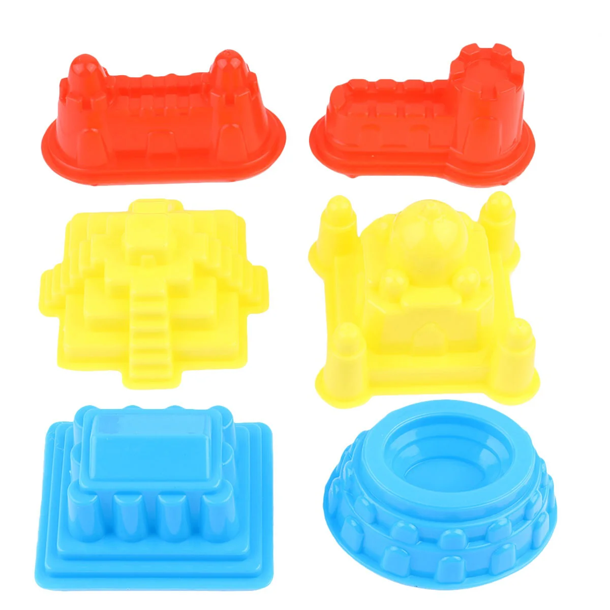 30pcs Children Sand Play Castle Mold Kids Sand Play Castle Kit Thicken Plastic Mold (Random Color) children castle kit