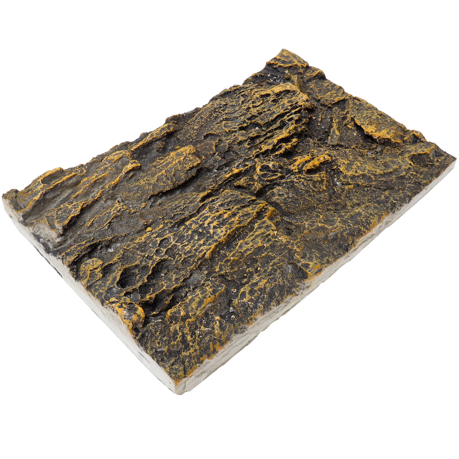 لوحة الصخور تررم خلفية نابض بالحياة الملمس خفيفة الوزن الزواحف خزان مجلس ثلاثية الأبعاد حوض السمك الأفعى الموئل التسلق الزخرفية