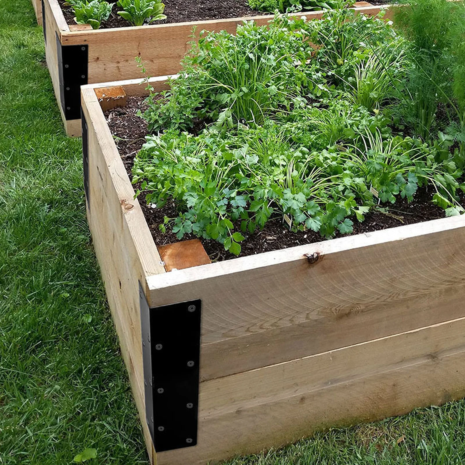 

4piece Set Of 4 Garden Bed Corner Brackets For Raised Beds Garden Bed Corner Brackets Set Of 4