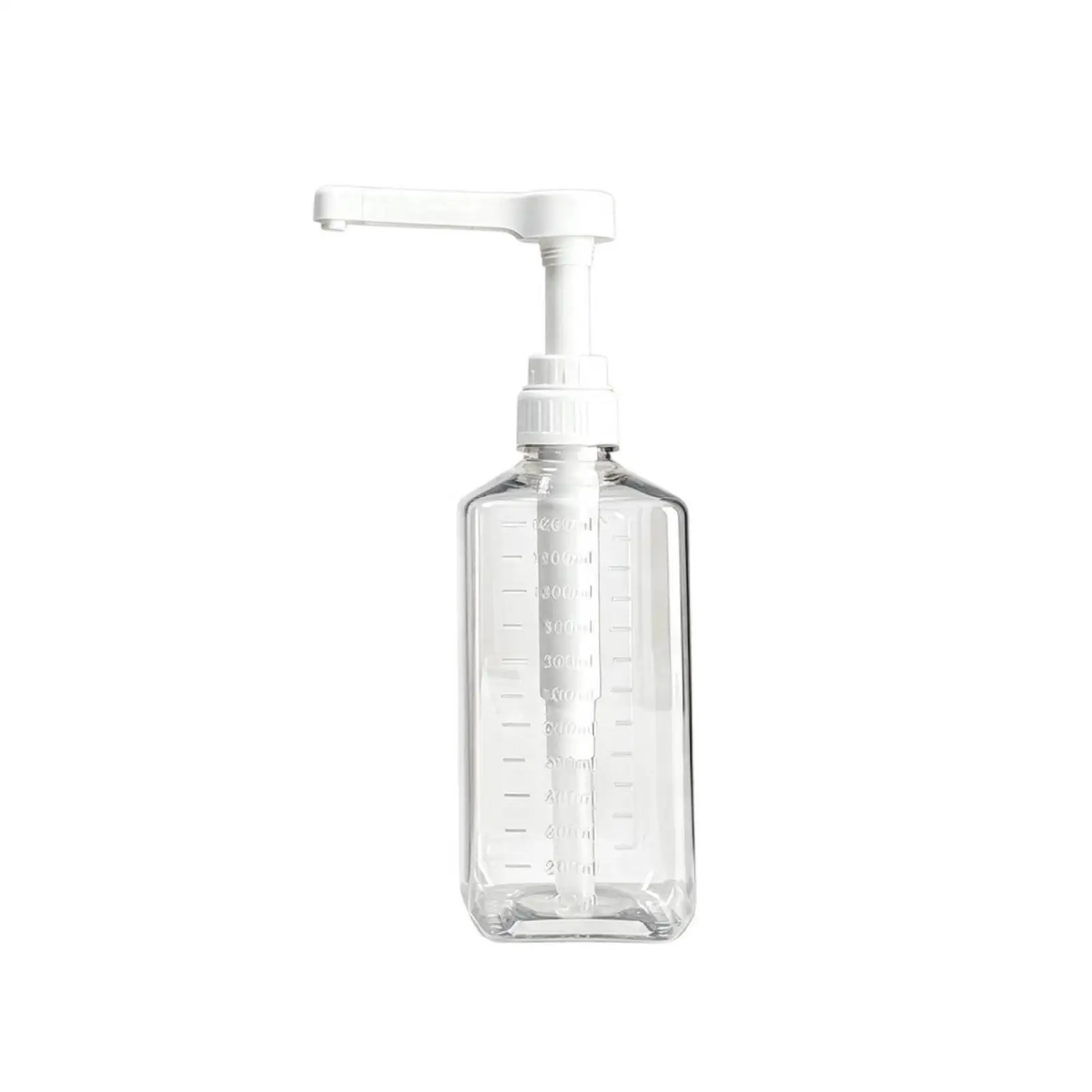 Syrup Pump Bottle with Volume Scale for Restaurant Bar Syrup Dispensing and Storage