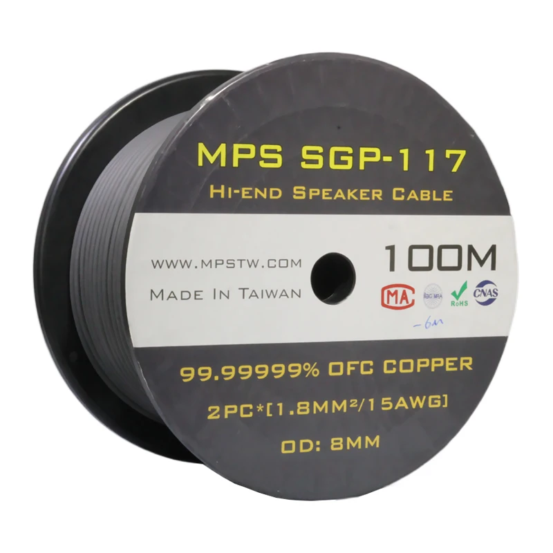 HiFi MPS SGP-117 99,99999%OFC Hi-end głośnik przewód wzmacniacza kabel samochodowy sprzęt audio modyfikacja z miedzi beztlenowej kabel głośnikowy