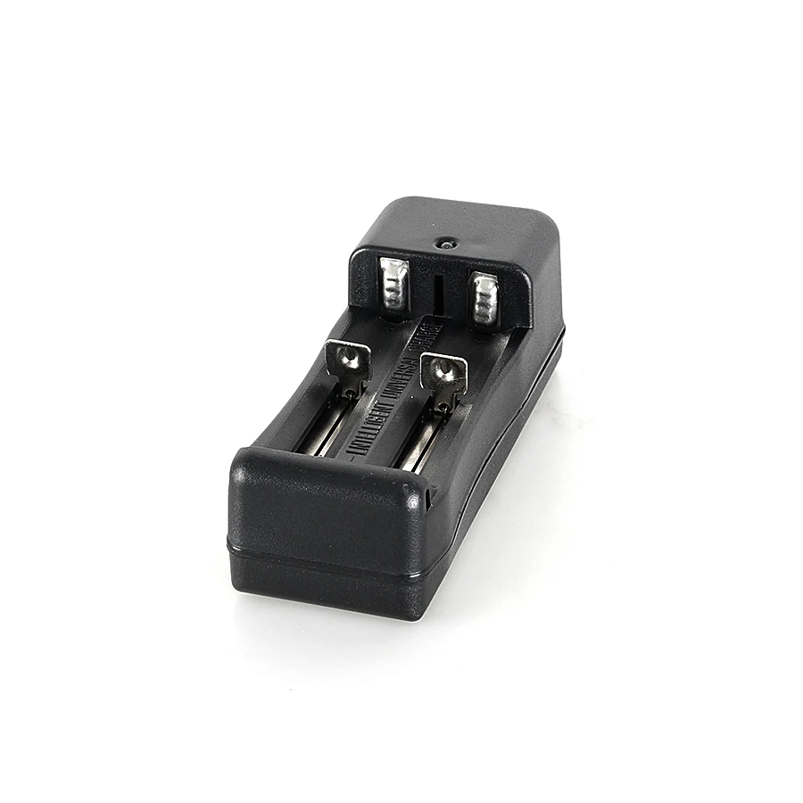 Caricatore universale doppio standard americano 1PC con 2 slot per batterie ricaricabili agli ioni di litio, adatto per batterie 18650