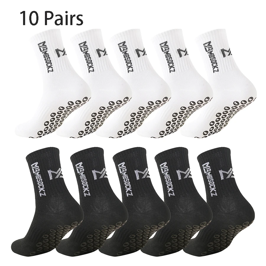

10 пар мужских носков, однотонная подошва с силиконовыми противоскользящими носками