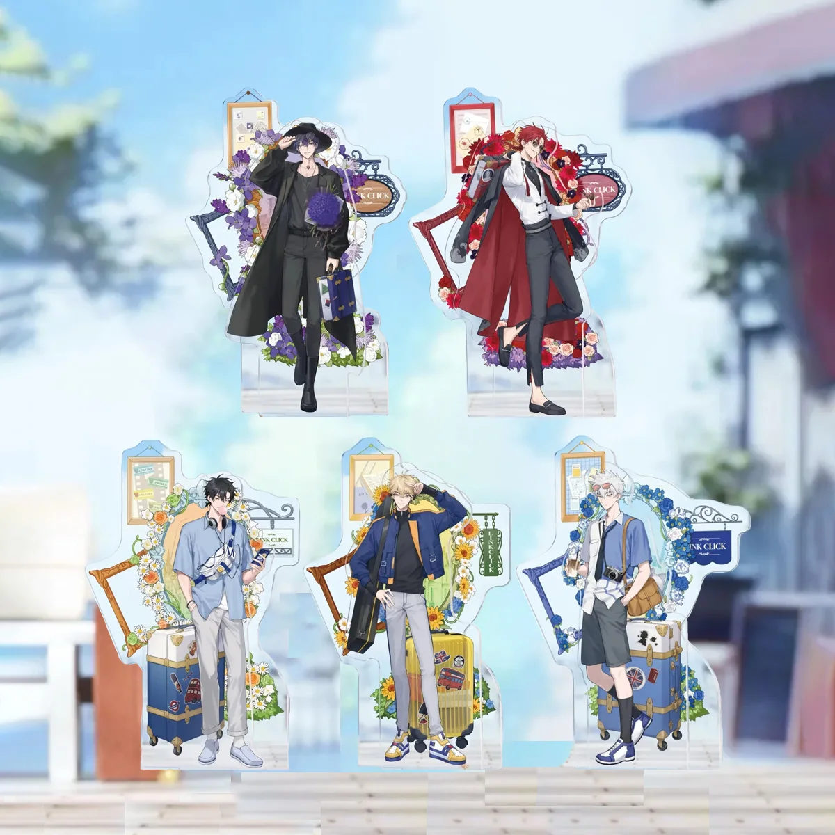 Sunsyea Link Click Shiguang Daili Ren Merch Acrylic Stand Charles Lucas Felix Xavier Vein (Not Official Merch)
