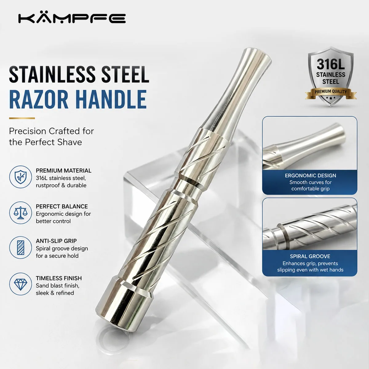 kampfe-manche-de-rasoir-de-securite-en-acier-inoxydable-316l-usine-cnc-poli-antiderapant-accessoire-de-rasage-de-remplacement