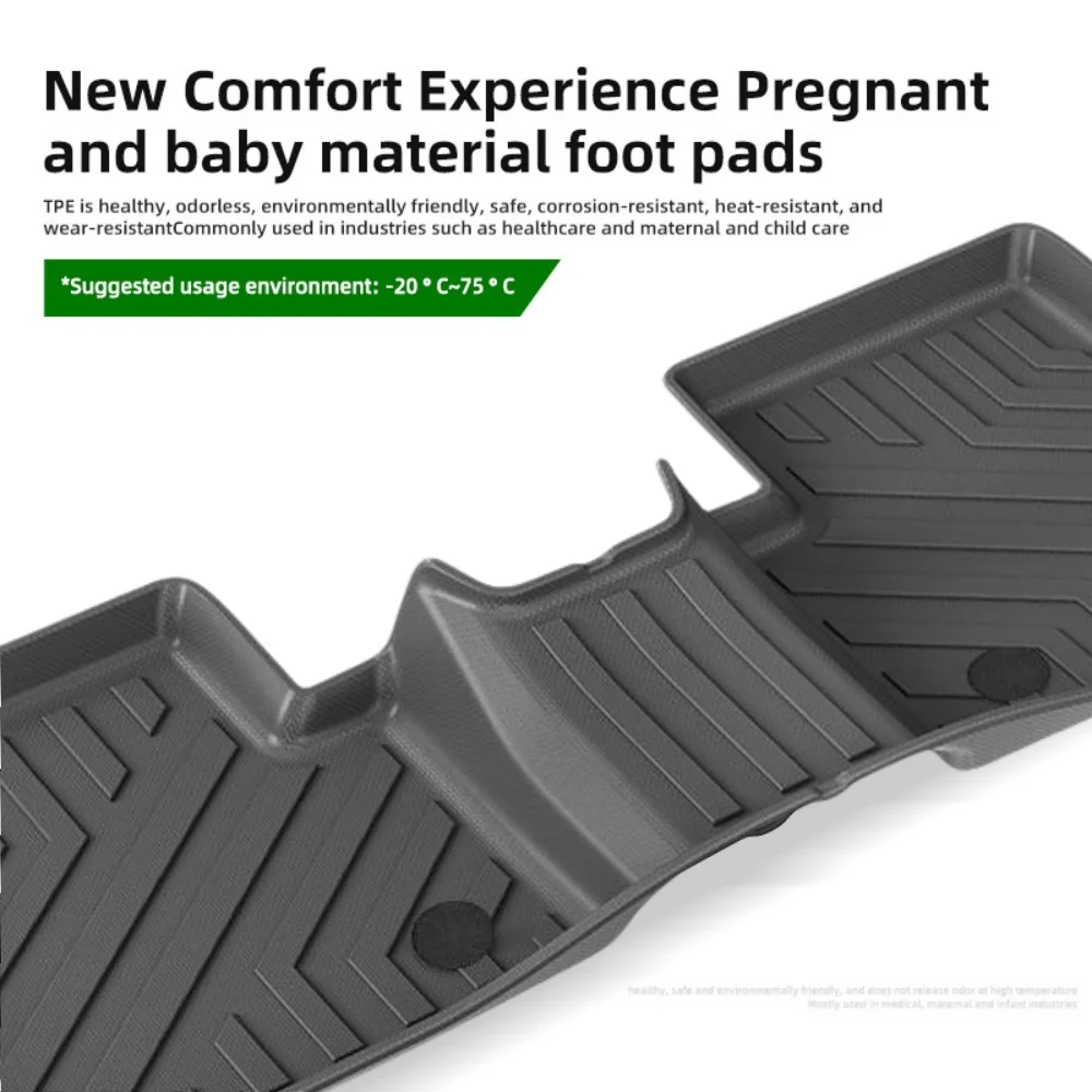 For MG7 2023 2024 TPE Floor Mats,All Weather Waterproof Floor Liners Trunk Cargo Mats Footpads Protection  Accessories