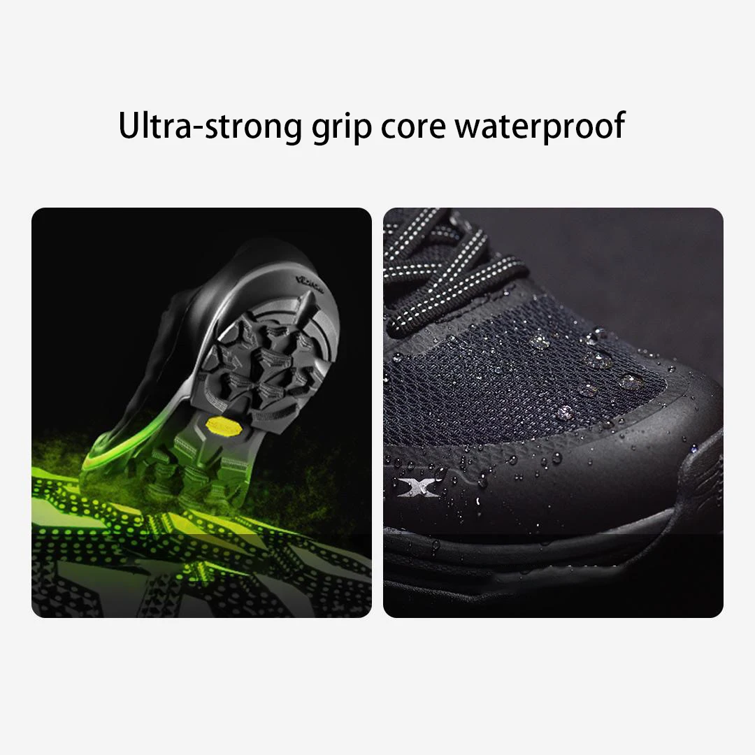 Youpin EXTREK Fully Waterproof Outdoor Running Shoes VIBRAM Shark Tooth Outsole E-DRY Dynamic Sneakers Technology Gauze Upper