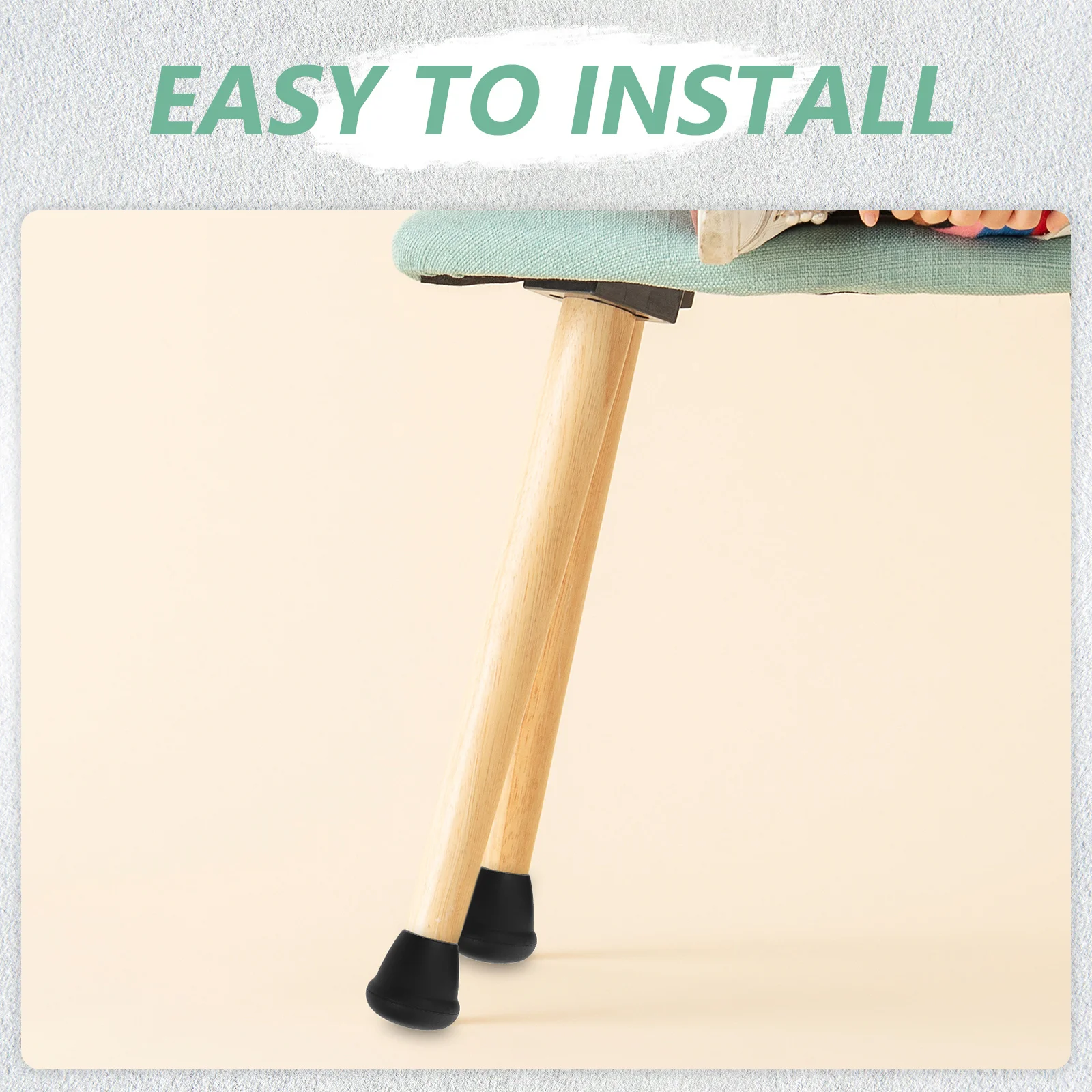 4 قطعة حماة ساق الكرسي غير القابلة للانزلاق سميكة أقدام أثاث منصات حافظات الأرضية لبلاط الخشب الصلب حماية الأرضية والضوضاء