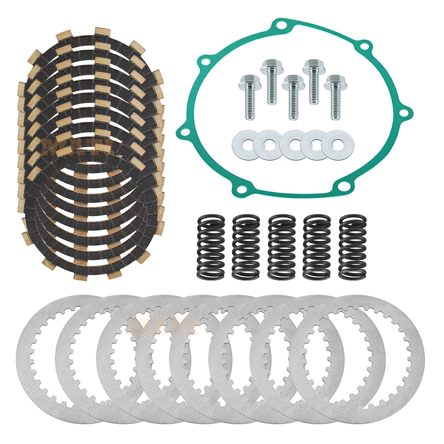 Clutch Friction Plates Kit w/Gasket for Yamaha  YZ250F WR250F 2001-2013 3XJ-16321-00-00 5XC-16321-00-00 5NL-16325-00-00