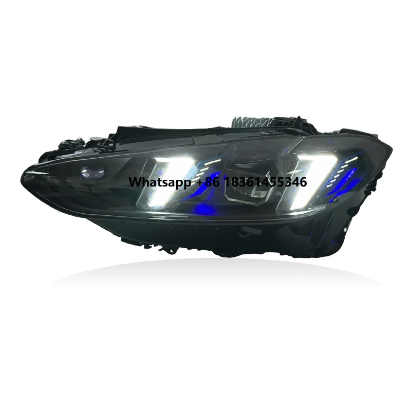 

SJC Auto Three Colors Drls Snake Eyes Head Lights for 4Series G22 G26 M3 G80 M4 G82 2021-2025 Yellow White Amber Headlight