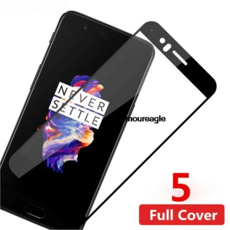 full cover tempered glass safety guard on for oneplus 5 screen protector toughened protective film for one plus 5 five 1+5 glass