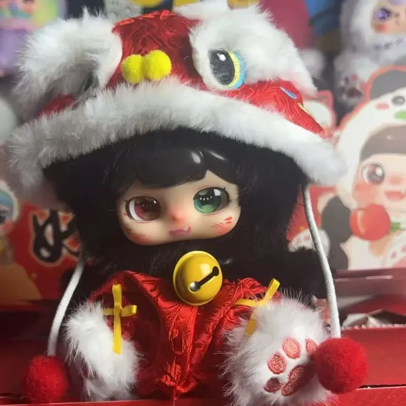 Babythree Wa Sansui Xiaopao Fu حسن الحظ جرس صندوق أعمى أفخم تمثال لطيف لينة دمية محشوة دمية جمع هدية للأطفال الفتيات