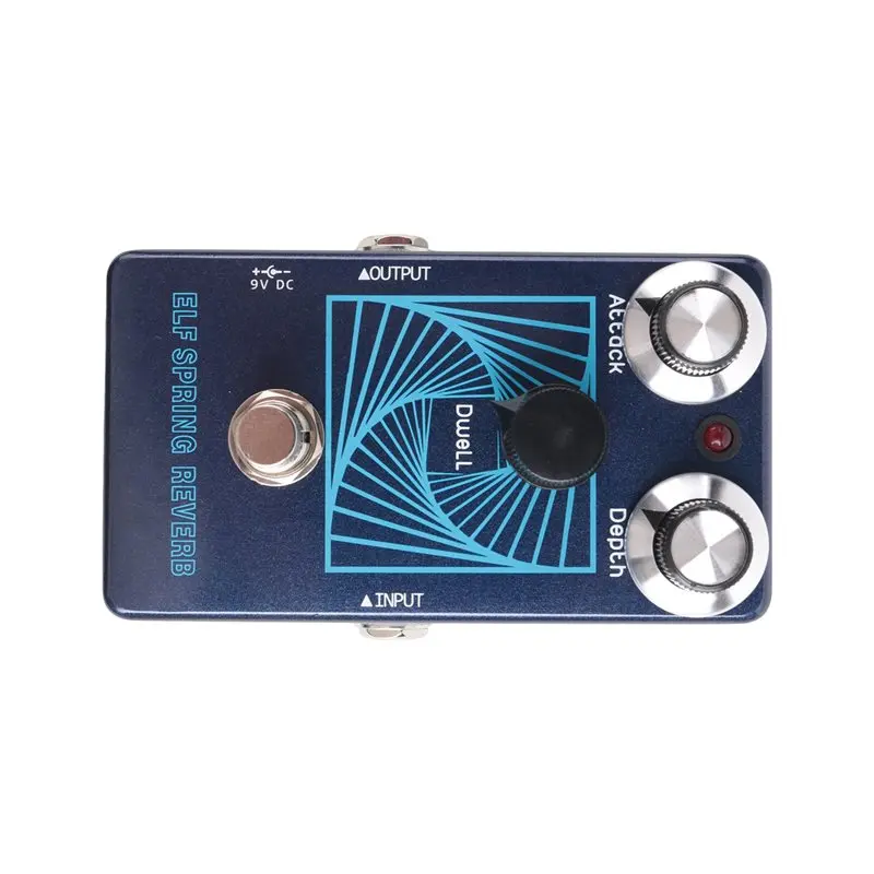 A99I-Guitar Bass Effect Pedal ELF SPRING REVERB, Analog/Digital Reverb, Creepy Tone, Vintage Echo, True - view 2