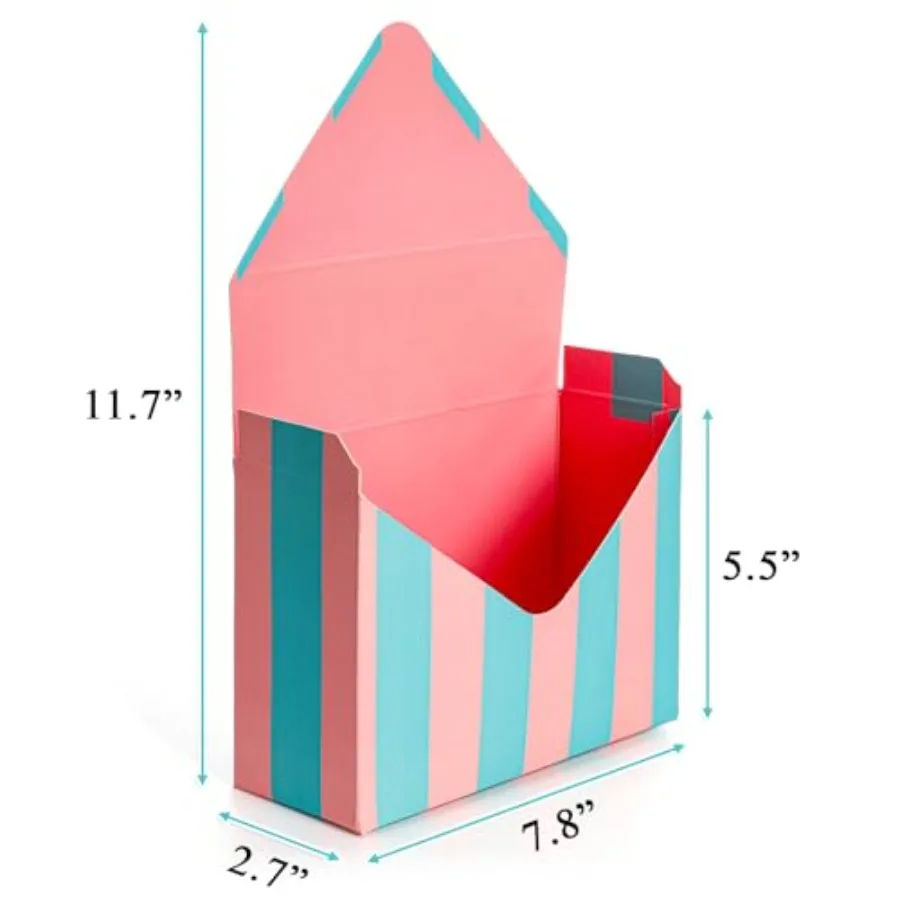 Set of 10 Florist Bouquet Envelope Boxes, 10 Styles Flower Bouquet Packaging Gift Paper Boxes for Wedding, Valentine's Day, Mot view 2