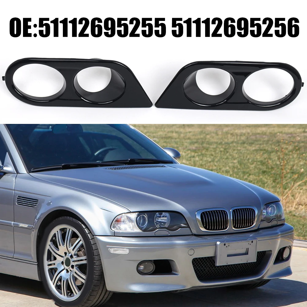 

Car Fog Lamp Frame Front Bumper Light Cover Trim Car Accessories Only Fit For BMW E46 M3 2-Door 2001-2006 Car Accessories