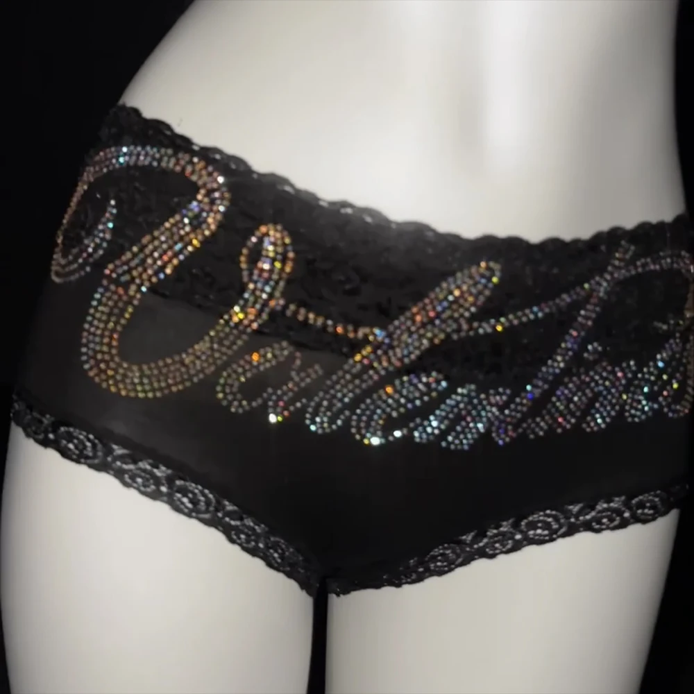 Talons dansant des shorts mi-hauteur avec strass noirs brillants pour la danse latine au talon
