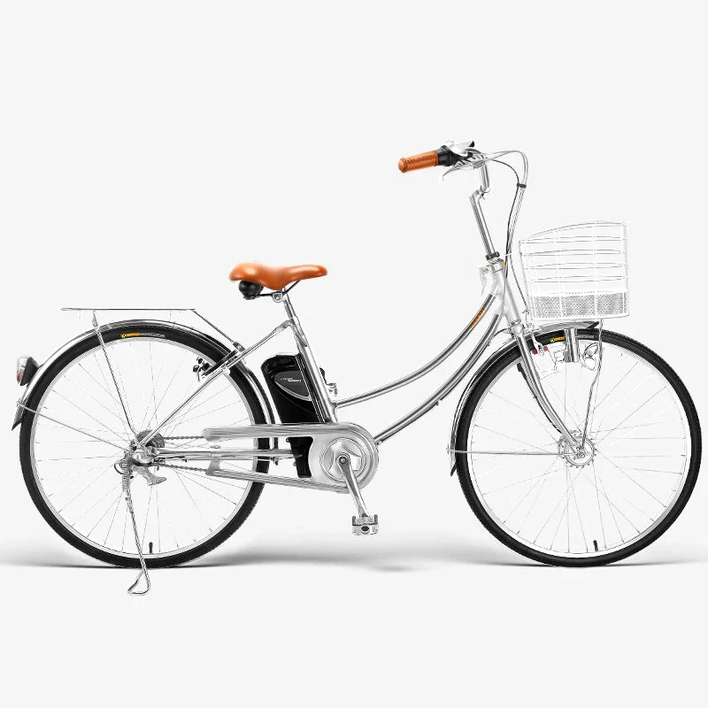 With Lock Adult Urban Commuter E-Bike Electric Bicycle 3 Speed 36V 200W Motor 15AH Removable Lithium Battery 26inch E-Bike