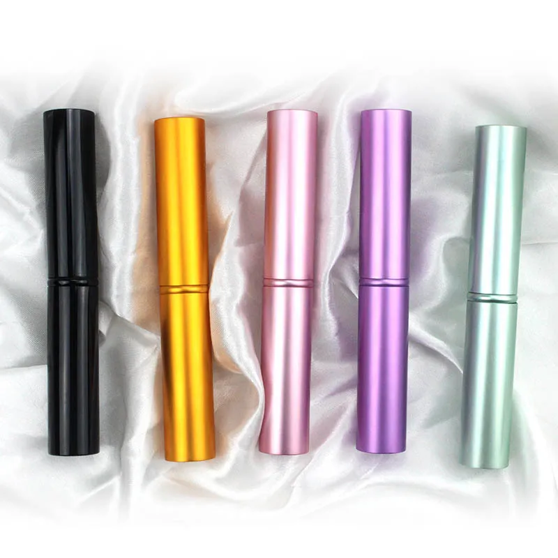 Draagbare 5-delige oogmake-upborstelset - Mini-reiscilinderdoos met oogschaduwmeng- en detailleringsborstels voor beginners (wie