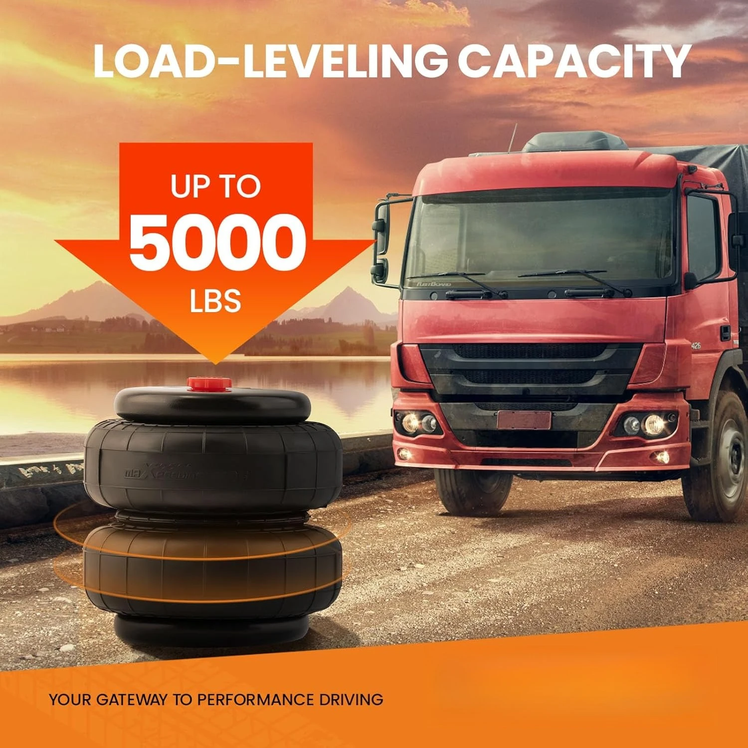 2 قطعة تعليق هوائي عالمي زنبركي مزدوج بيلو قياسي 2500 رطل 1/2 "npt منفذ واحد استبدال أكياس مساعد الهواء · رائجة البيع