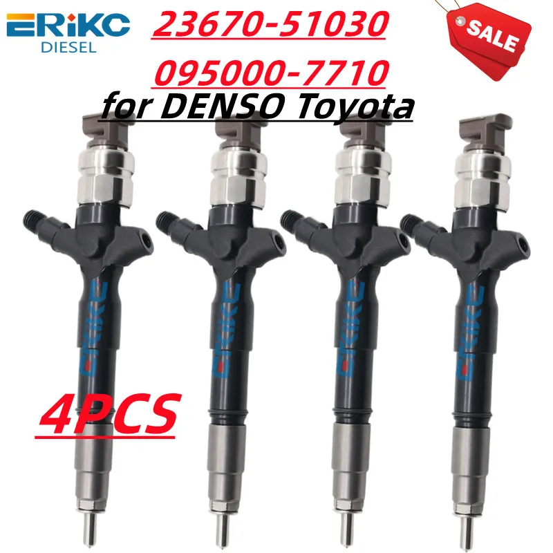 23670-51030 2367051030 Injection Nozzle Sprayer 095000-7711 Diesel Fuel Injector 095000-7710 for DENSO Toyota Land 23670 51030