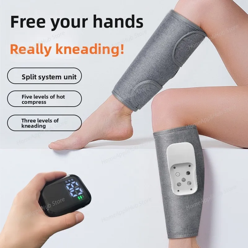 Fuß- und Wadenmassagegerät für den Haushalt – Physiotherapiegerät für Krampfadern, pneumatische Heizung, Beinmassagegerät, Massagematte, Fuß-Spa salud