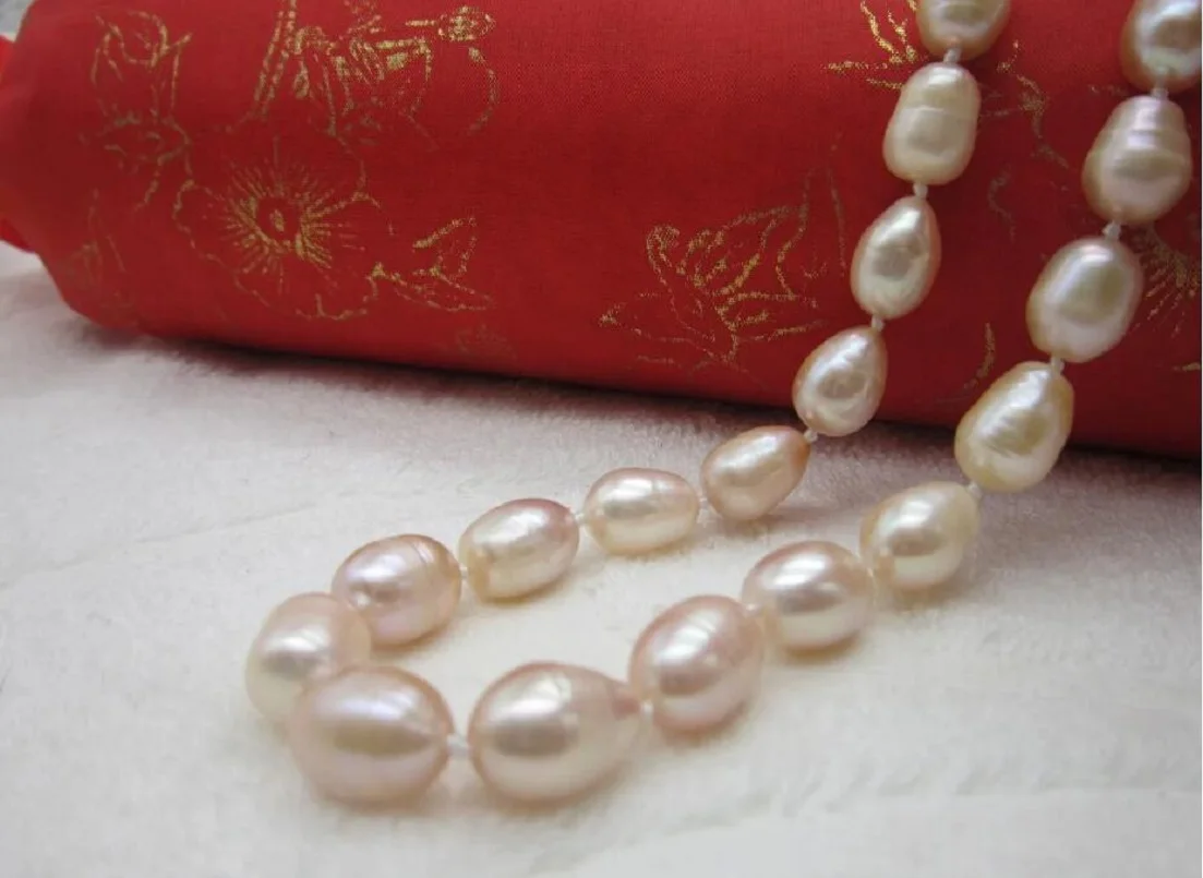 

Fashion Jewelry 18 inch gorgeous AAAA 9-10mm round Nanhai white pearl necklace 925S button