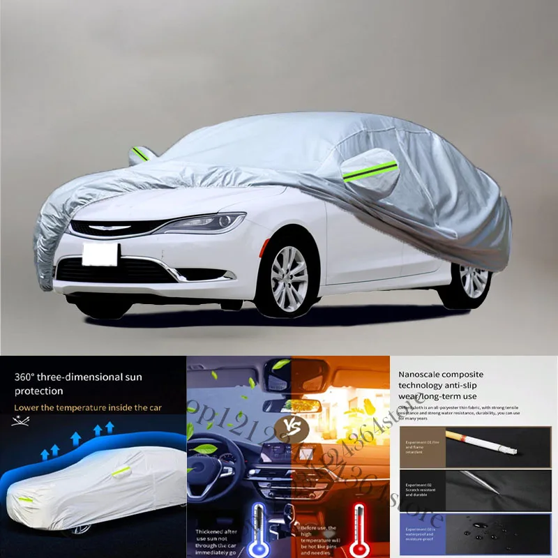 For Chrysler 200 fit Outdoor Protection Full Car Covers Snow Cover Sunshade Waterproof Dustproof Exterior Car cover protection