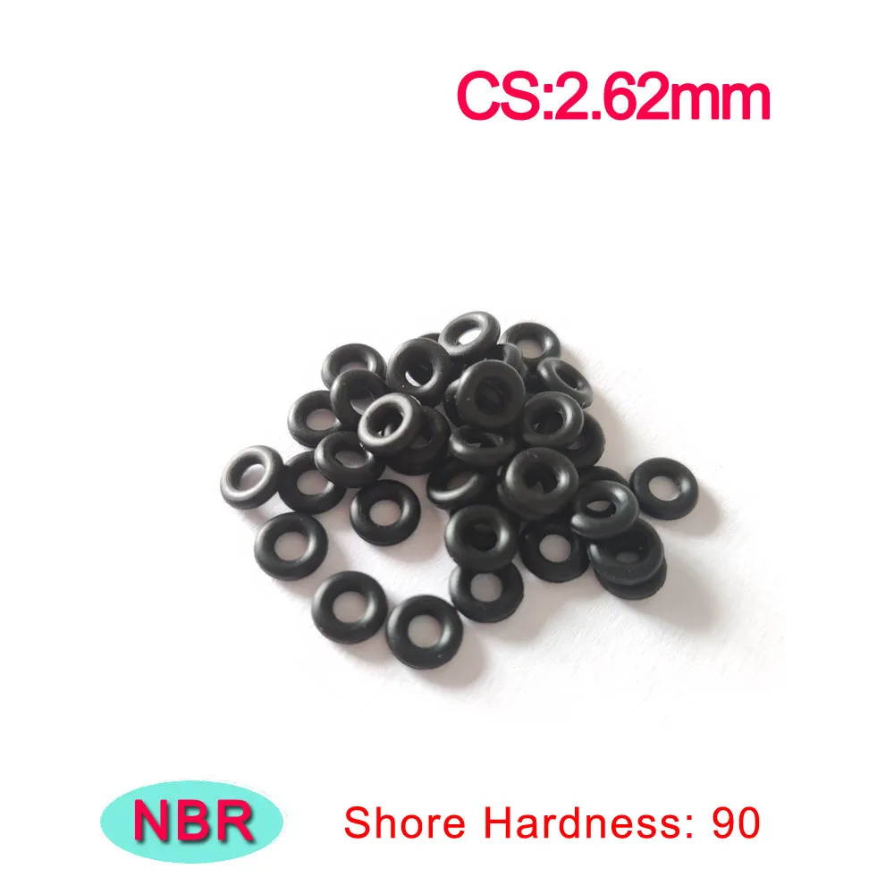 Shore Hardness 90 Degree Thickness 2.62mm NBR Rubber O-Rings Seal Hydraulic System Rubber Washers Sealing Ring AS568 NBR90 DURO