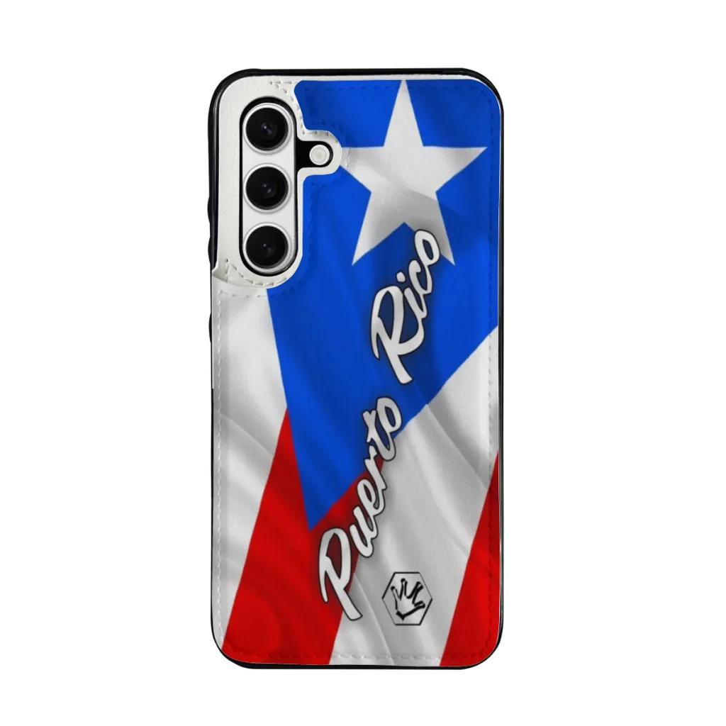 Puerto Rico ¡Que Linda es mi Bandera! Samsung S24 Series Clamshell Phone Case,Galaxy S24,Galaxy S24 Plus,Galaxy S24 Ultra