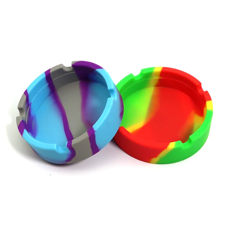 1pc Colorful Silicone Ashtray, Tobacco Ashtray, No Odor Ashtray, Man Gifts, For Home Room Living Room Office Decor,