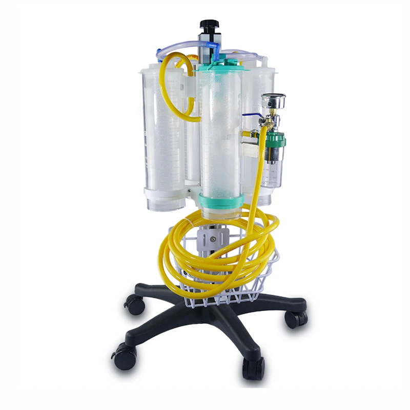 Collection Device Simple Hand-hung Trolley Type Medical Double Four Bottle Automatic Negative Pressure Drainage Instrument