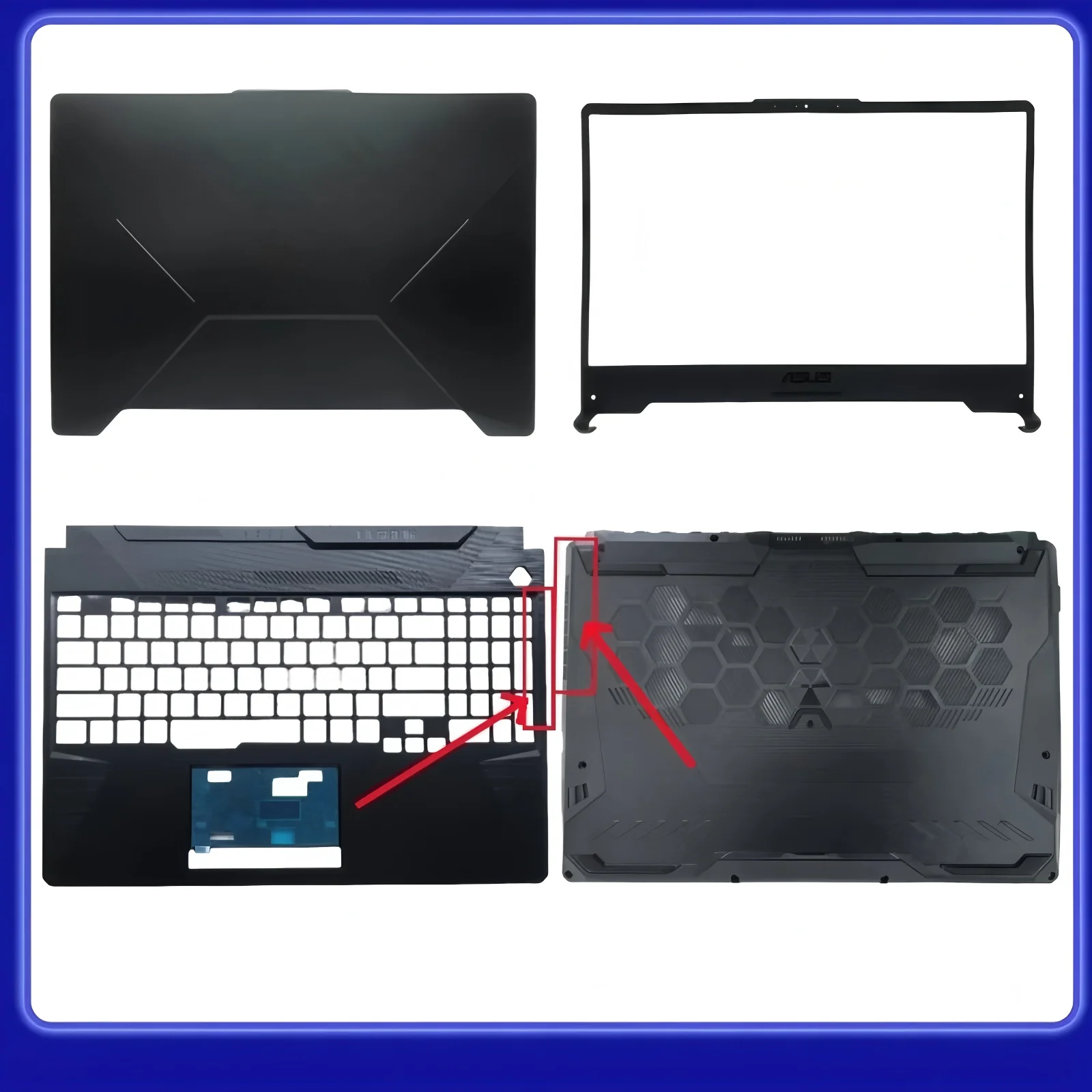 

New For QMXD® FA506IU FA506 FX506 Laptop LCD Back Cover/Bezel Cover/Palmrest Cover/Bottom Cover/Laptop Case/ABCD Shell