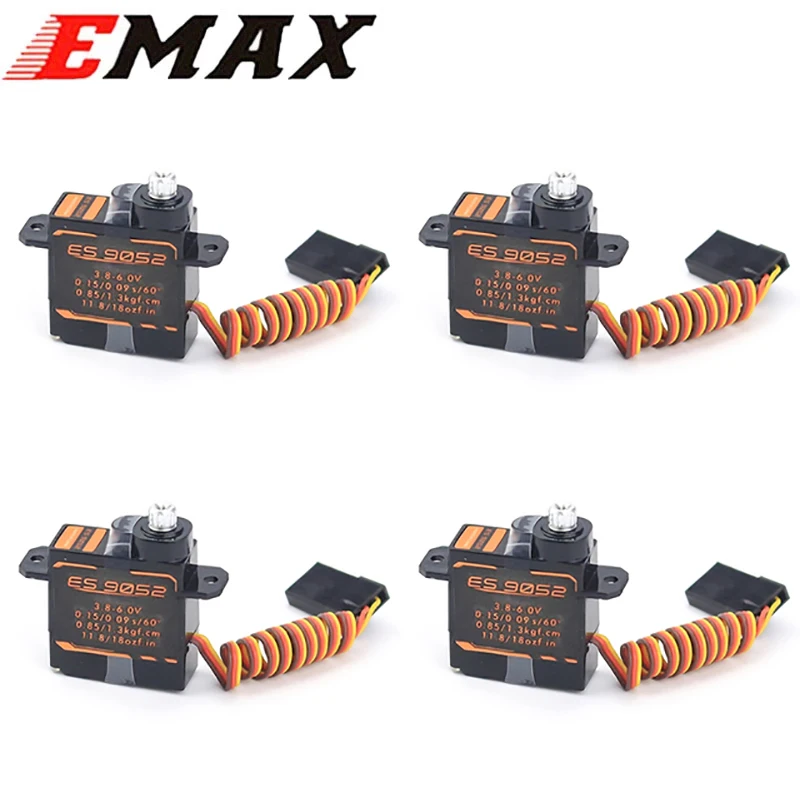 Original EMAX ES9052 5.5g Mini Digital Metal Servo with Gears for Rc F3P airplane/Rc fixed-wing drone part DIY