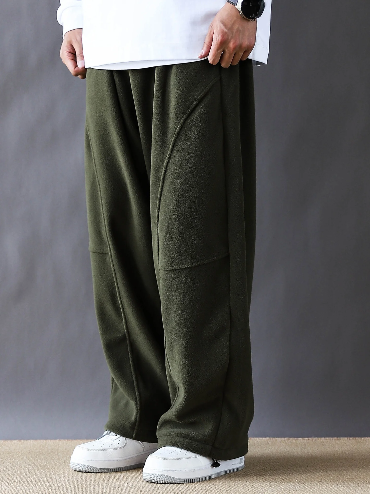 

Retro American Sle Men's Sweatpants Military een Loose Straight Leg mid Waist Long Trousers Versatile Spor Casual Pants