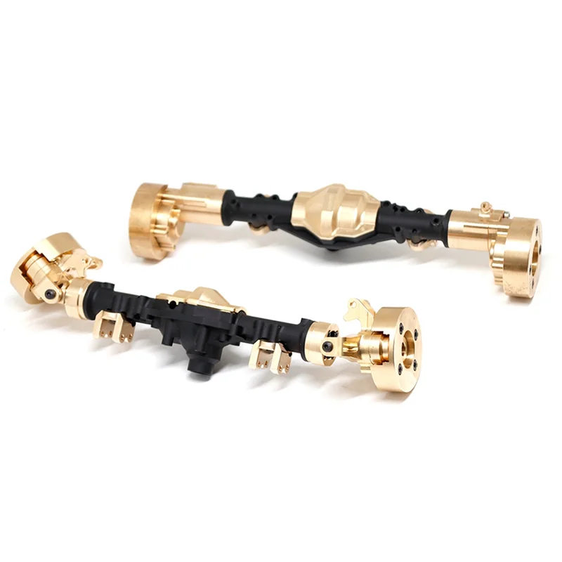 For YiKong YK4082 YK4083 Absima Yucatan CR1.8 Brass Front and Rear Portal Axle Housing 1/8 RC Crawler Car Upgrade Parts