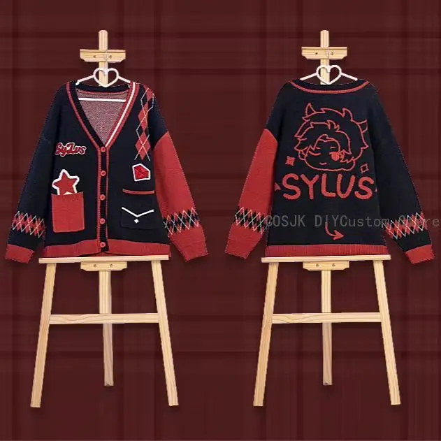 

Милый игровой костюм для косплея Love and Deepspace: Рафаэль, Сайлус, Зейн, Ксавьер – вязаный кардиган/свитер для Хэллоуина и Рождества, размеры S-L