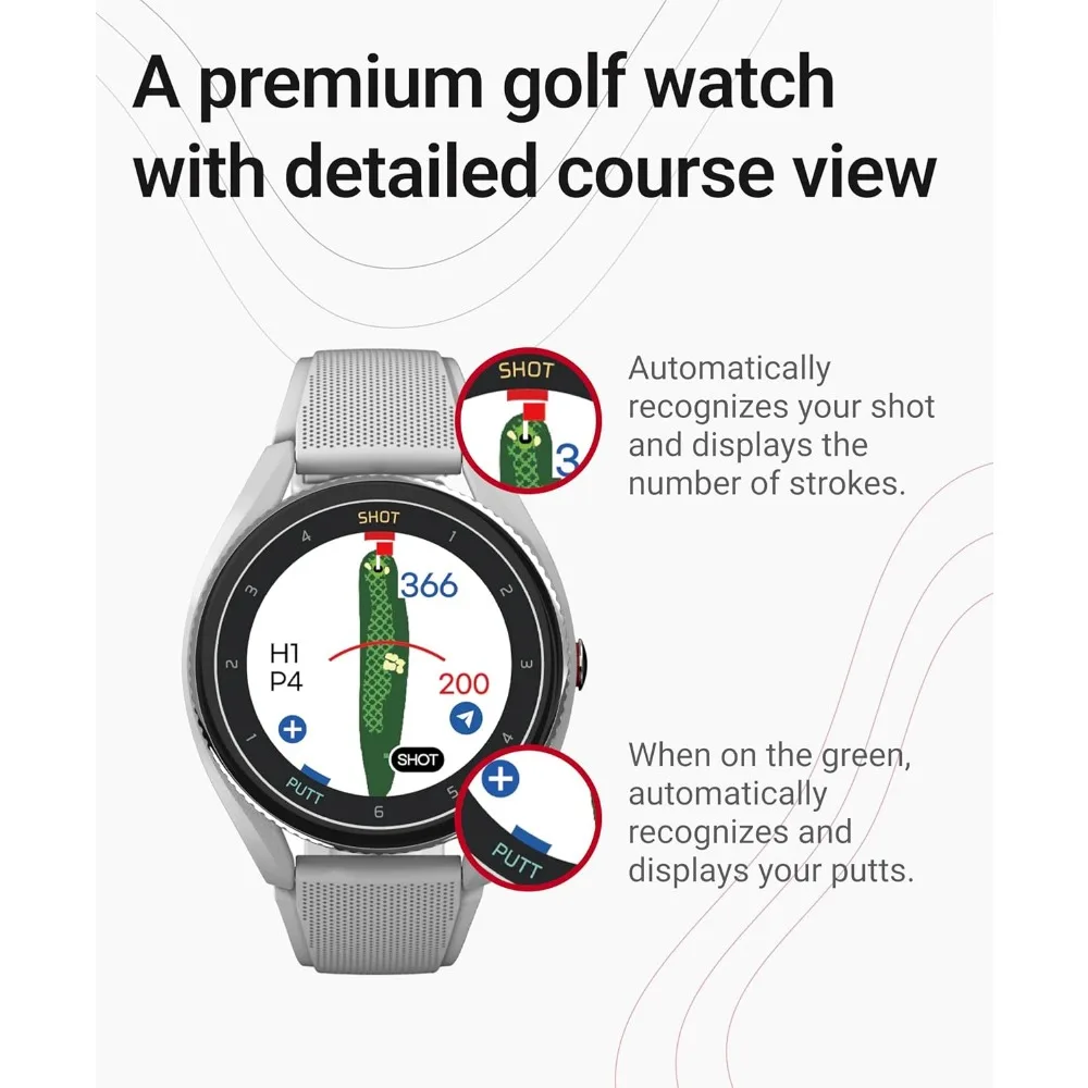 T9 Smart Golf Watch with GPS | Golf Swing Analyzer with Slope Calculation & Course Preview | Ideal Golf Gift for Men & Women