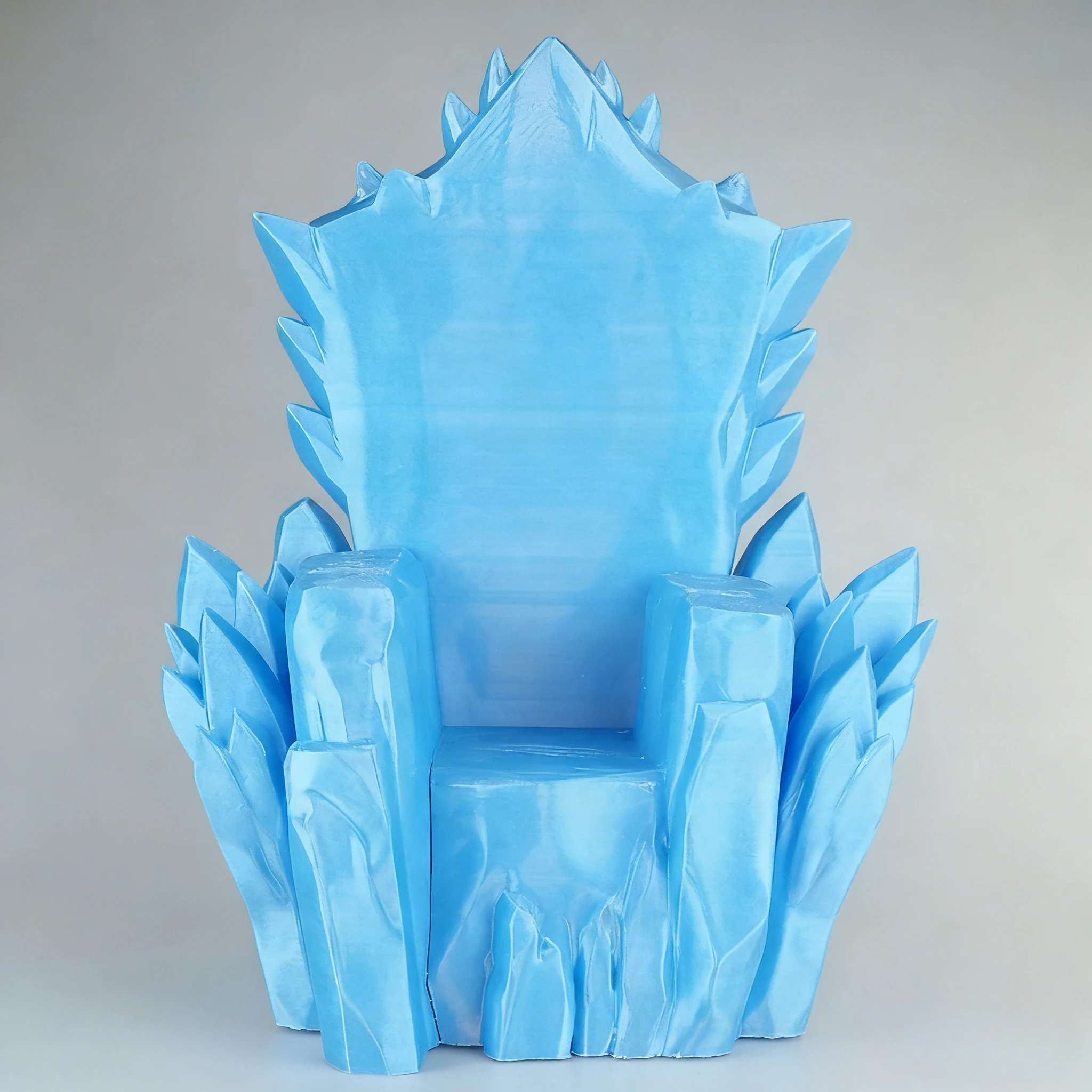 

Exquisite 3D Printed Ice Throne - Static Art Decor for Female Action Figures Trendy Plastic Model Toy