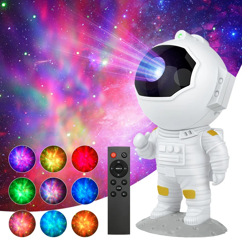 Star Projector Galaxy Night Light Astronaut Nebula Galaxy Space Projector Starry Nebula Gift for Kids Adults for Bedroom