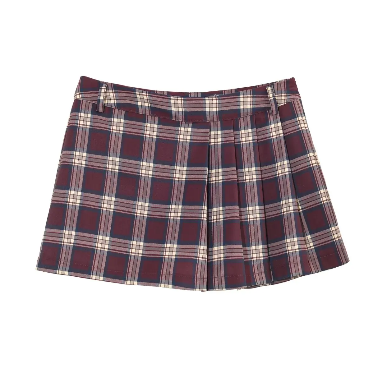 

Женские летние шорты-кюлоты 2026: Новинка, модные плиссированные мини-шорты в клетку, ретро-стиль, с боковой молнией, универсальные, повседневные, шикарные, женские короткие брюки