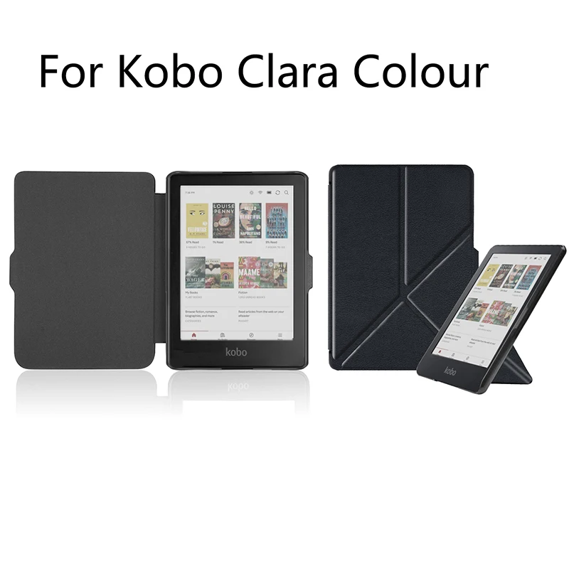 Foldable Protective Case For Kobo Clara Colour 2024 Model N367 E-Book Reader Protector With Stand Bracket Desktop Support