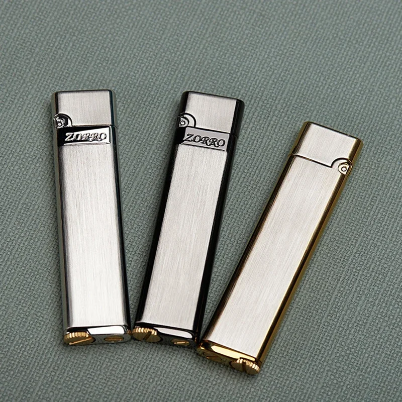 New ZORRO High-grade Kerosene Lighter Mini Light Metal Cigarette Lighter Wheel Windproof Lighter Portable Grinding Men\'s Gift
